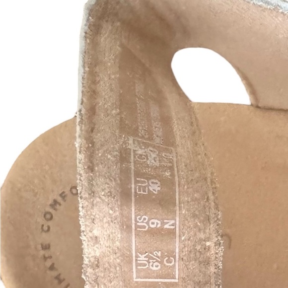 Clark’s Collection women’s Leather Laurieann white leather Velcro sandal Sz 9 N - Picture 4 of 6